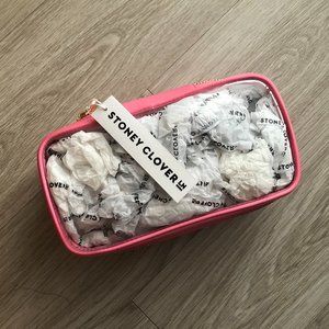 NWT Stoney Clover Lane Guava Clear Open Top Pouch